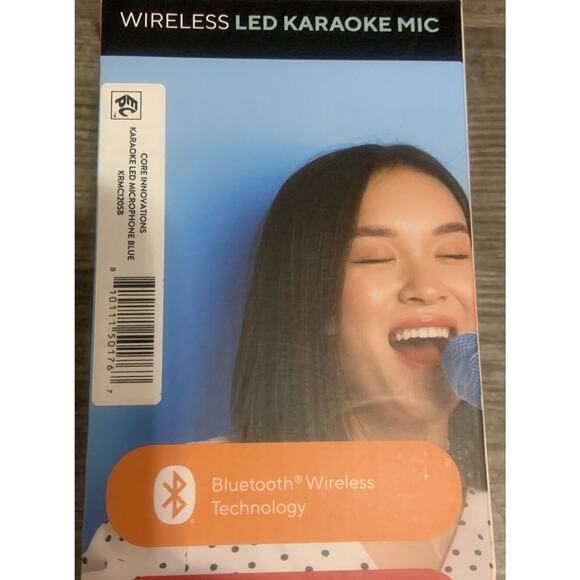 Karaoke Microphone Wireless Bluetooth Built-in Speakers HD Recording | Blue - Picture 6 of 12